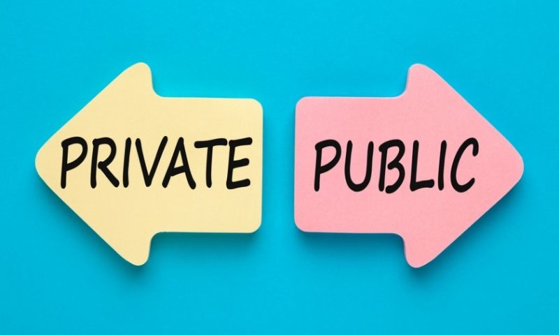 Privately held to Public owned